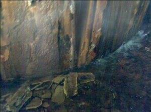 big chunks of loose limescale fall down big chunks of loose limescale fall down