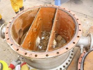 Header of a tubular heat exchanger Header of a tubular heat exchanger